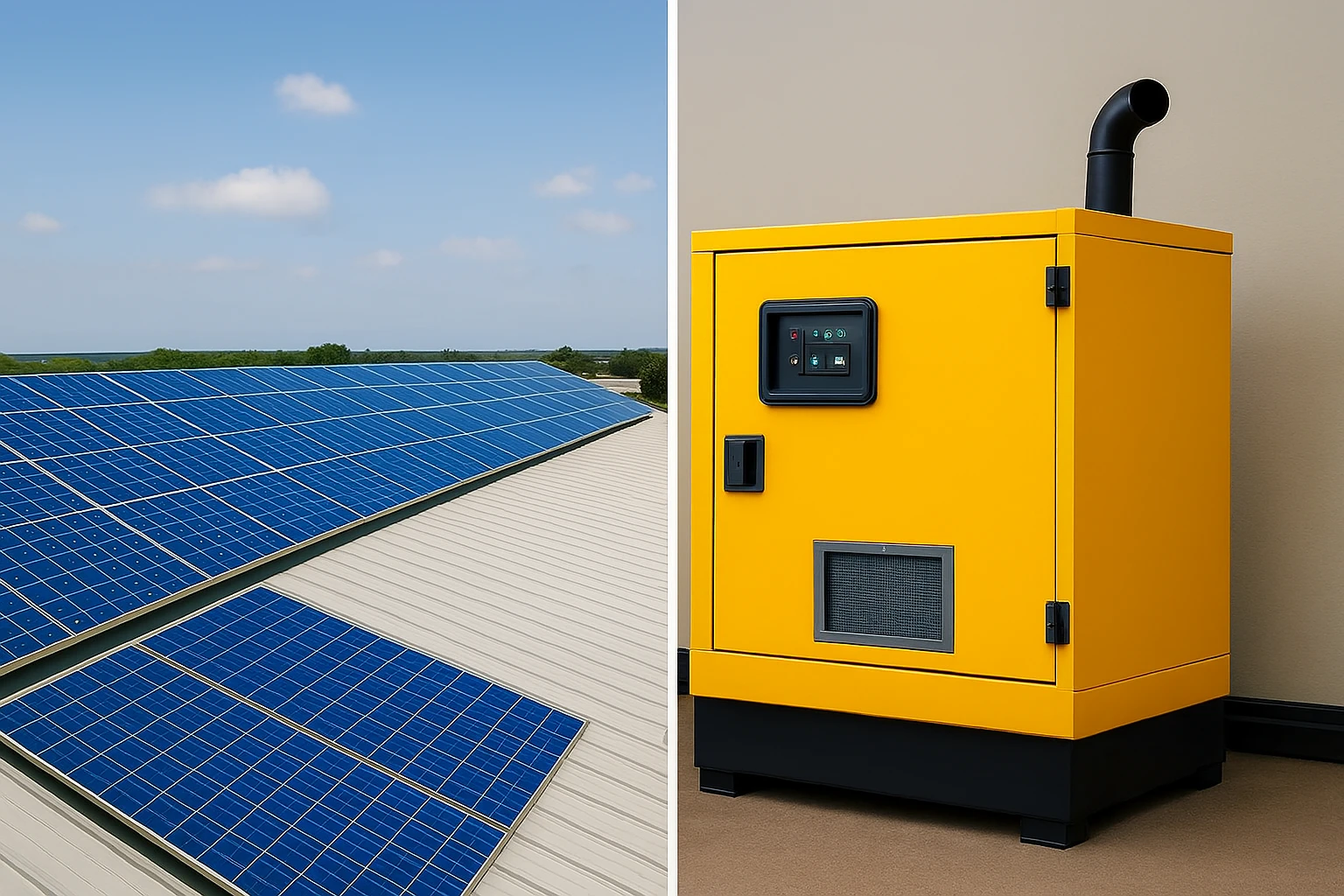 Solar vs Generator: What’s Best for Your Business?